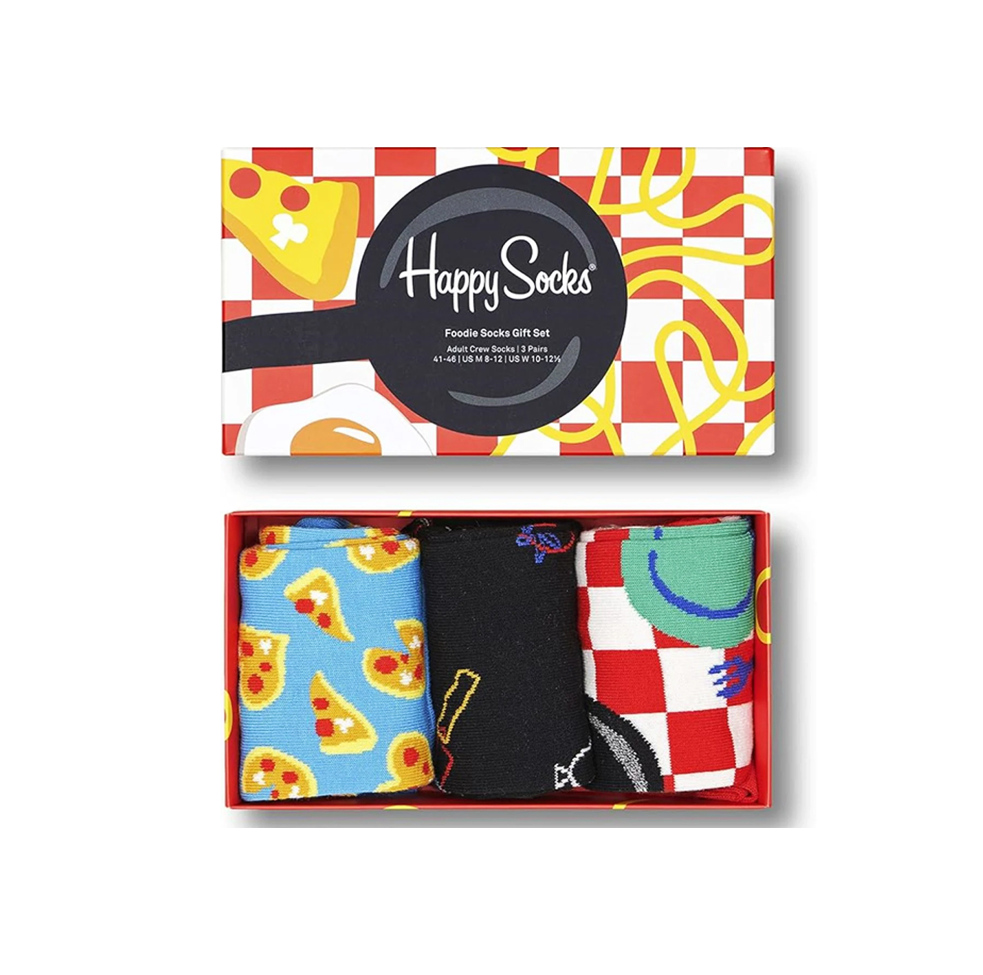 happy socks | set 3 paia calze corte da unisex adulto