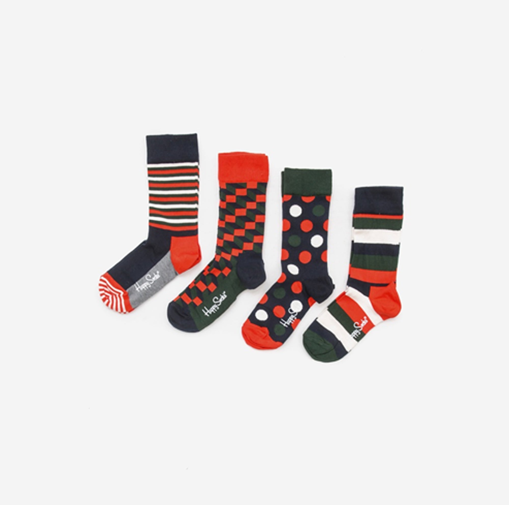 HAPPY SOCKS | Set 4 Paia Calze unisex adulto