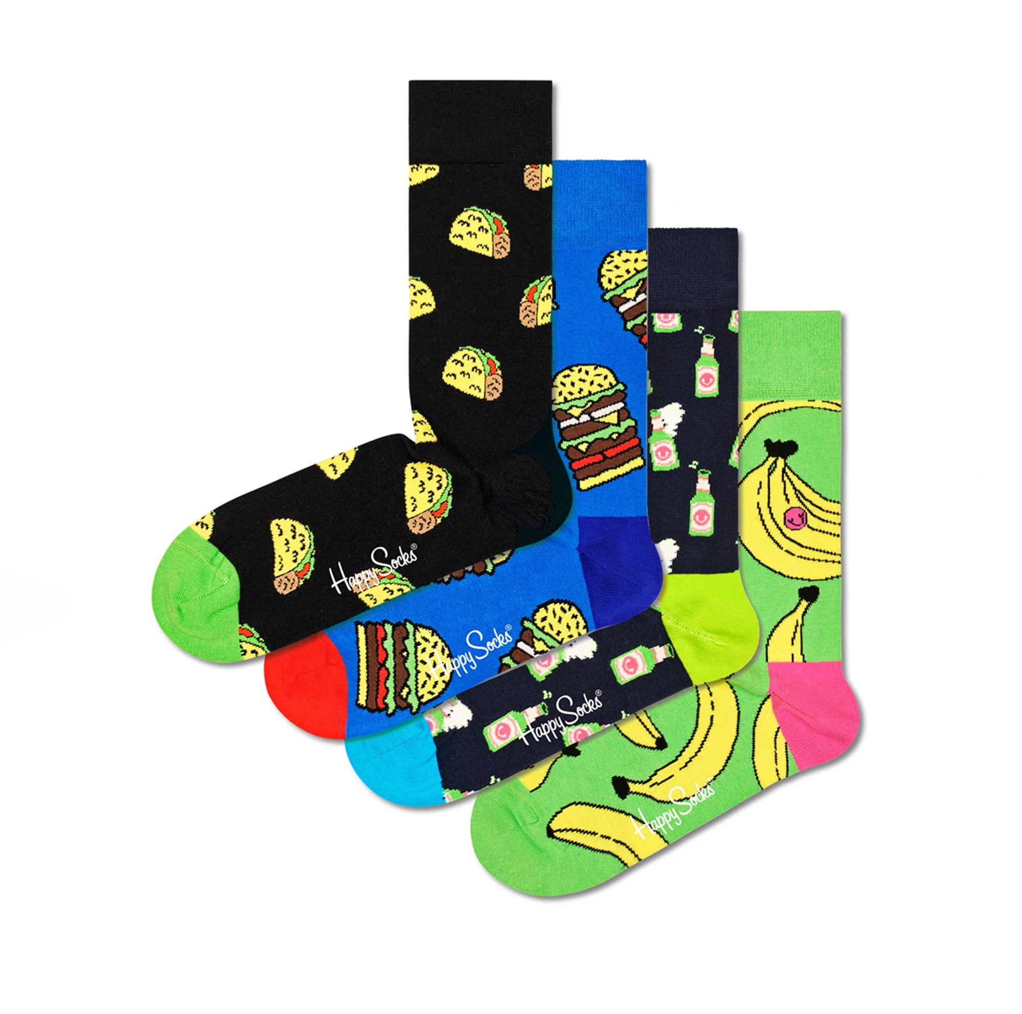 HAPPY SOCKS | Set 4 Paia Calze unisex adulto