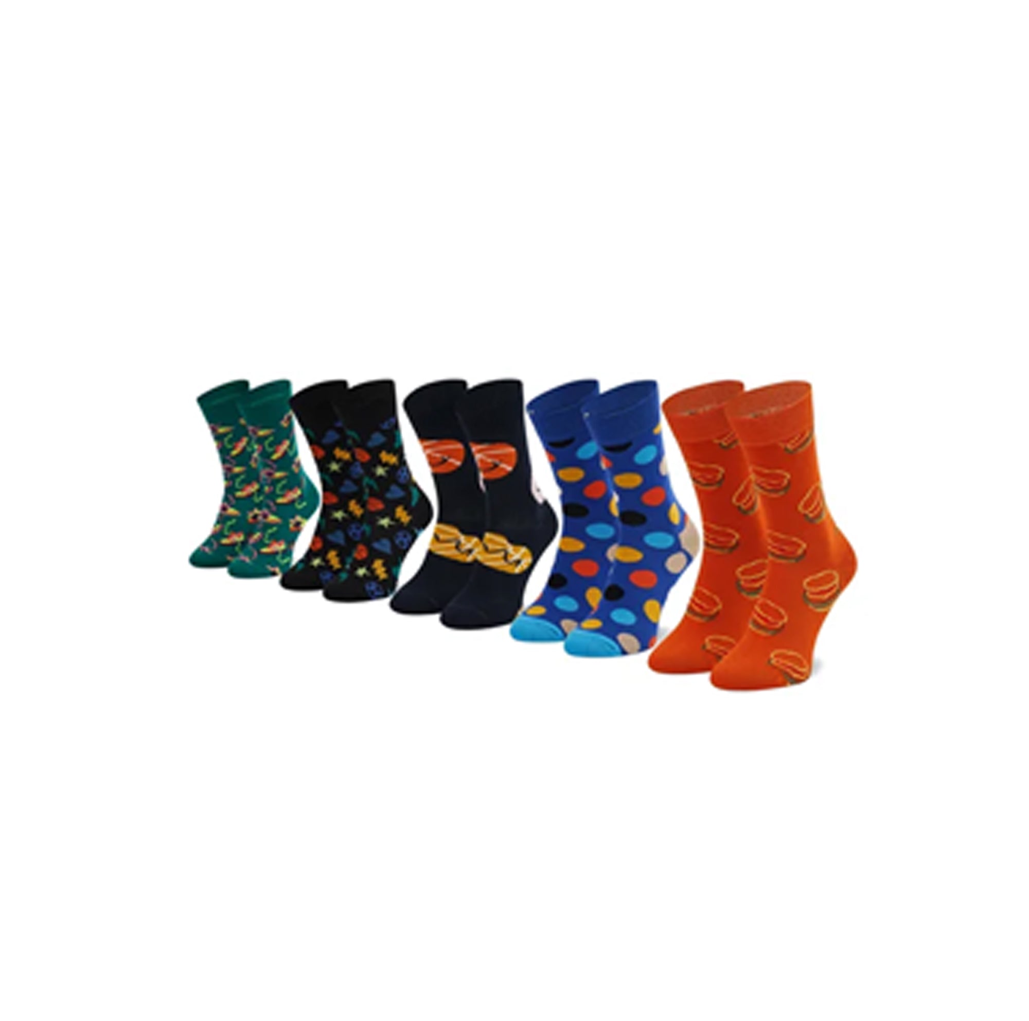 happy socks | set 5 paia calze corte da unisex adulto