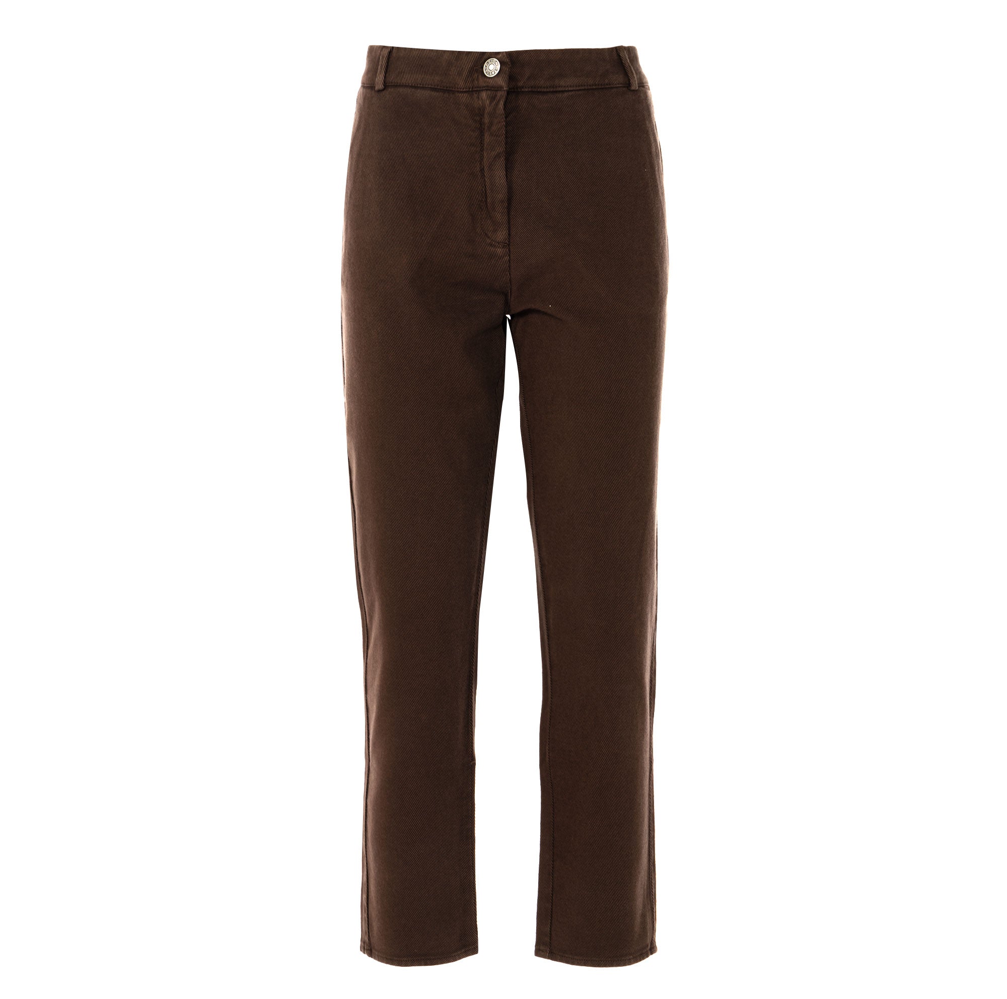 reign | pantalone a vita alta in cotone da donna