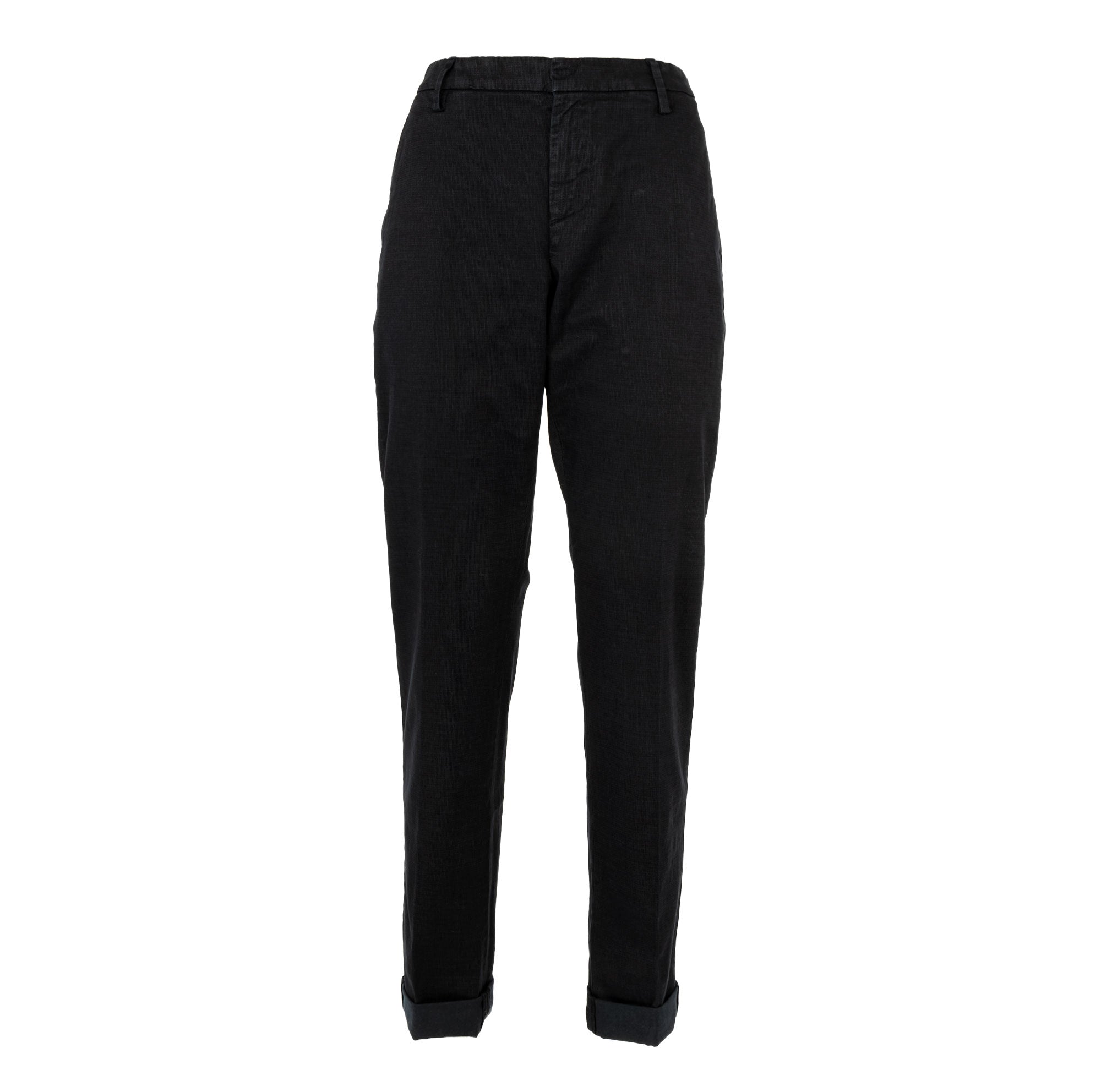 dondup | pantalone a vita alta in cotone da donna