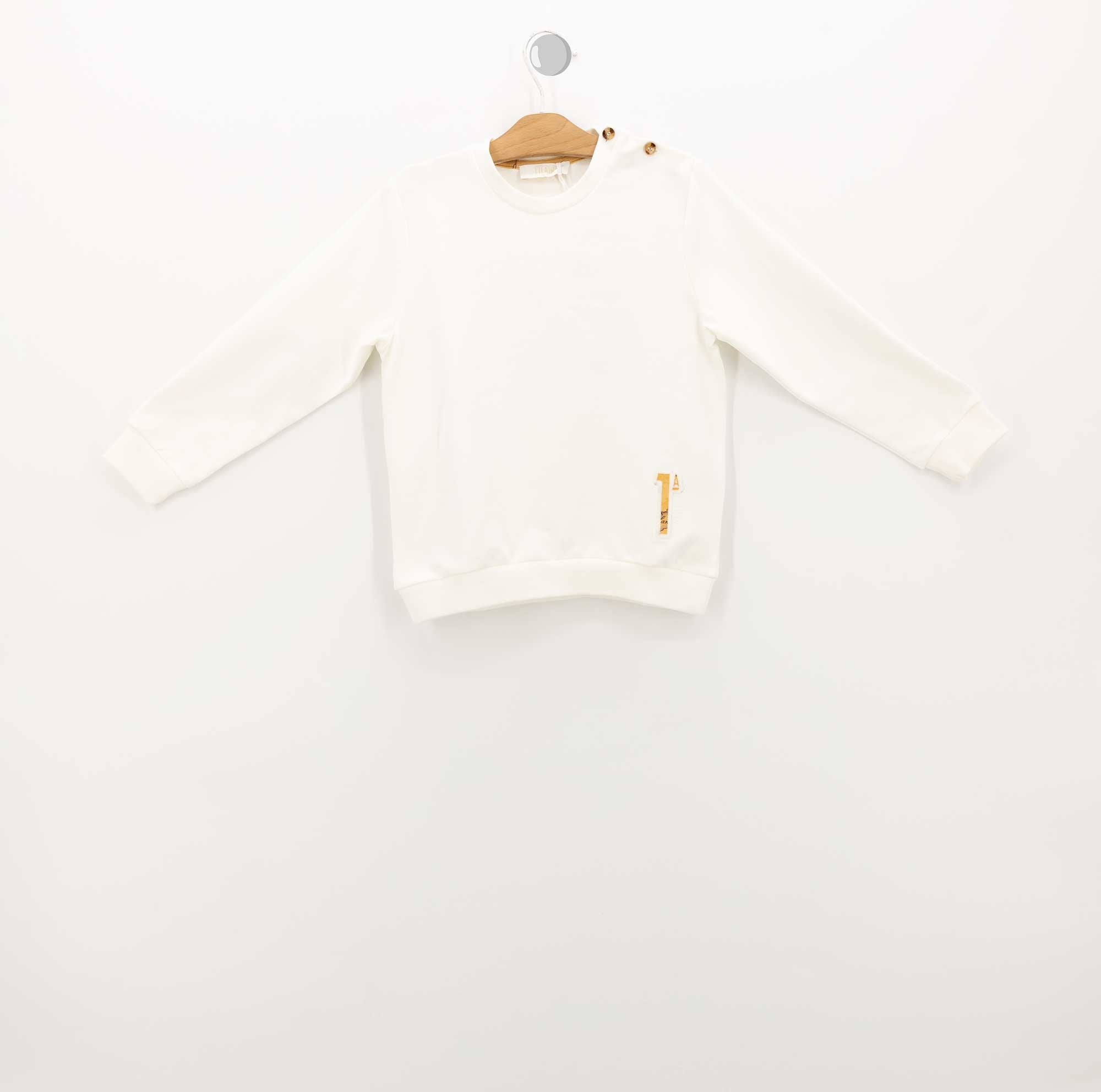 ALVIERO MARTINI | Felpa Bambino natural white | INF033